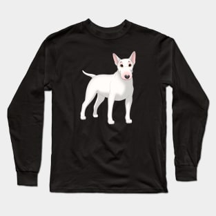 White Bull Terrier Dog Long Sleeve T-Shirt